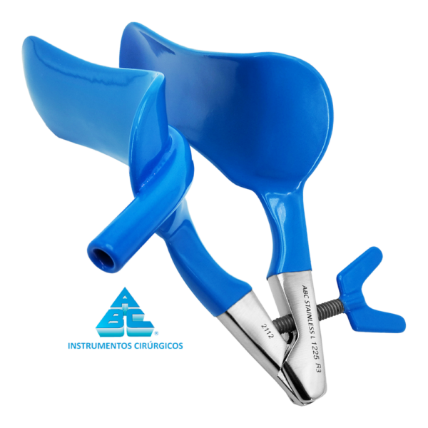 ESPÉCULO COLLIN VAGINAL Nº 2 MÉDIO REVESTIDO C/ DUCTO