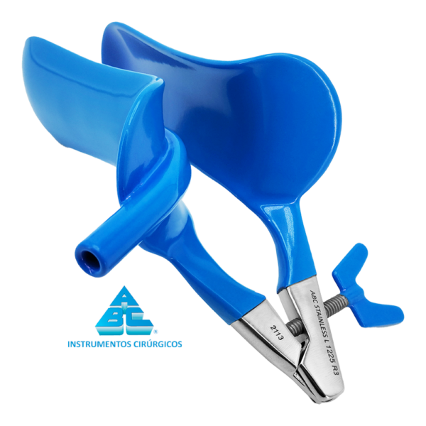 ESPÉCULO COLLIN VAGINAL Nº 3 GRANDE REVESTIDO C/ DUCTO